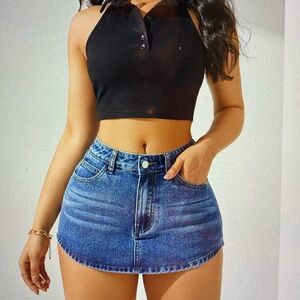Denim skort NWOT
